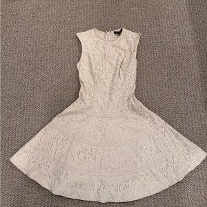 Elegant Cream Lace Dress by Bebe